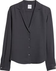 ST. JOHN Heathered Crepe Shirt