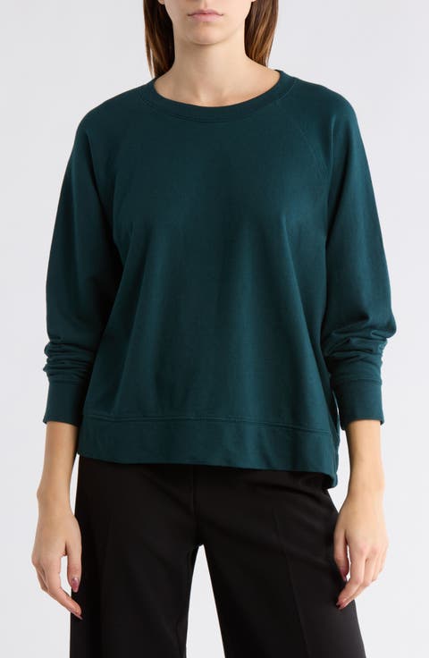 Cotton French Terry Relaxed Sweater
