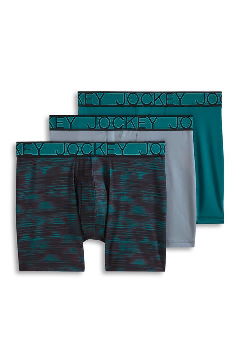 Men's Active Microfiber 5" Boxer Brief - 3 Pack