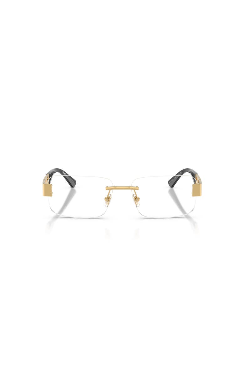 56mm Rectangle optical glasses, Alternate, color, Gold