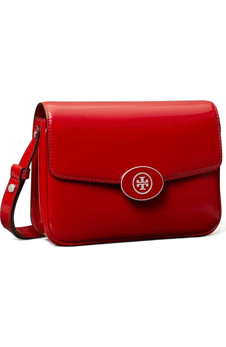 Tory Burch Robinson Spazzolato Leather Convertible Shoulder Bag, Alternate, color,