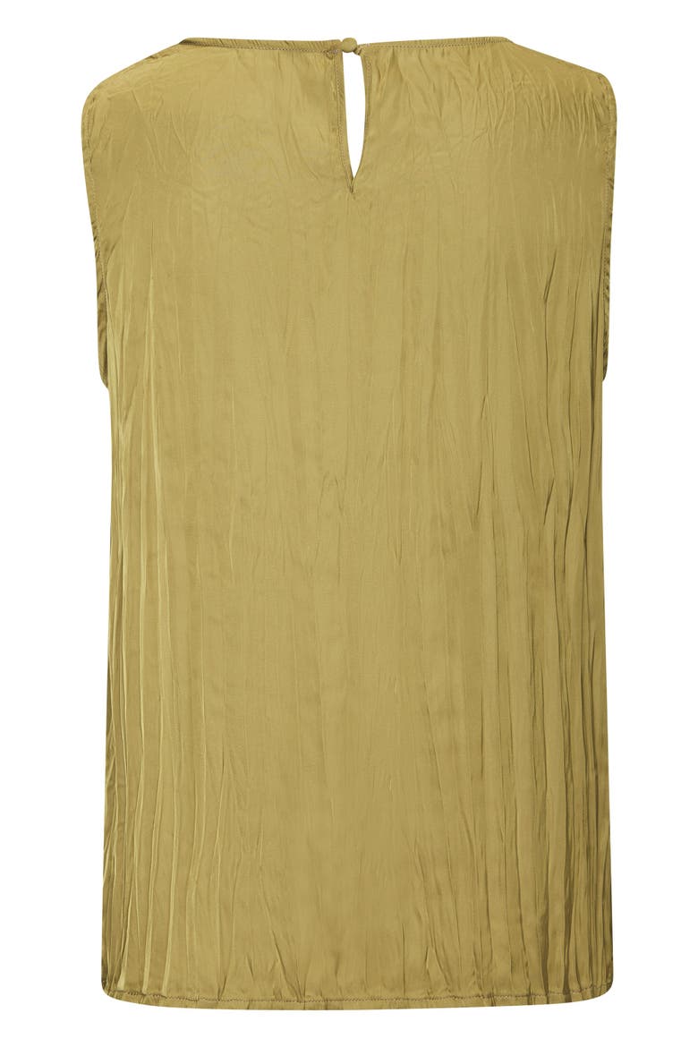 Flowy Textured Sleeveless Top, Alternate, color, Green