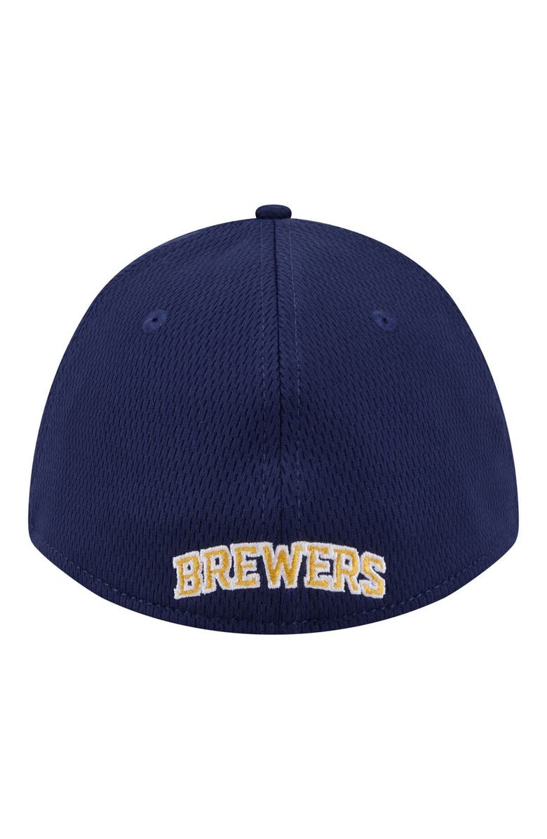 New Era Men's New Era Navy Milwaukee Brewers Dash 39THIRTY Flex Hat, Alternate, color, Navy