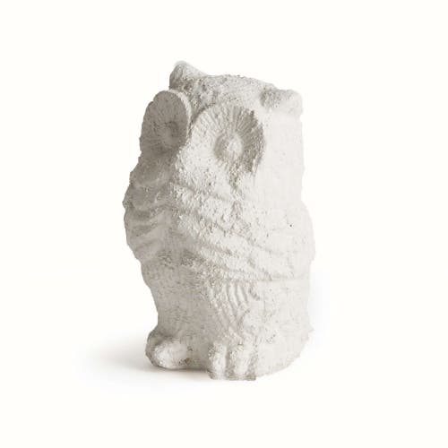 Napa Home & Garden Weathered Garden Owl In White