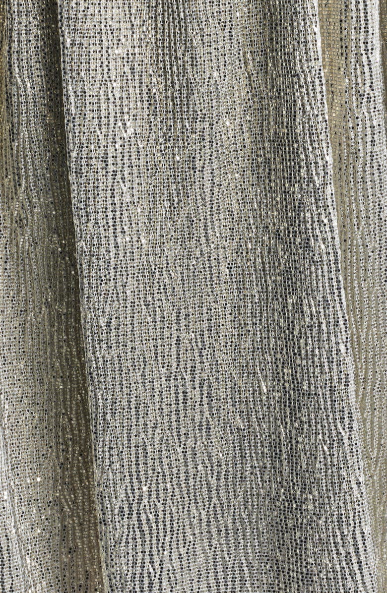 Jump Apparel Metallic Bow Babydoll Minidress, Alternate, color, Champagne