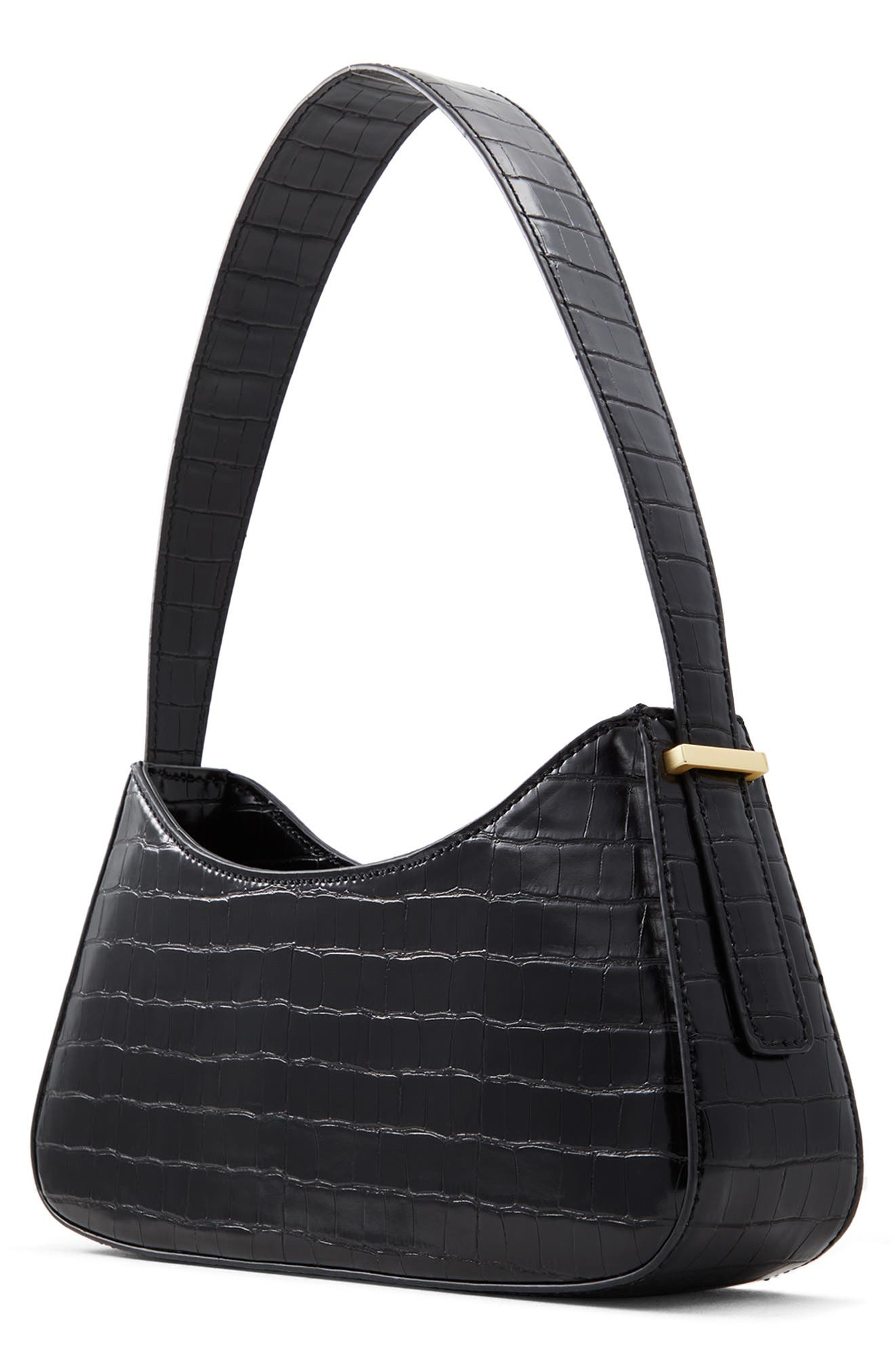 Who What Wear Giselle Faux Leather Shoulder Bag, Alternate, color, 