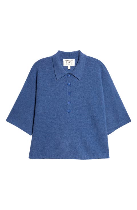 Cashmere Polo Sweater