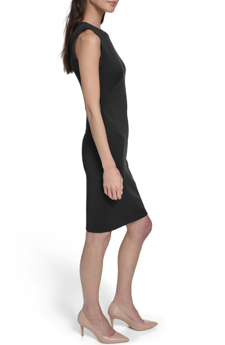 Calvin Klein Sleeveless Sheath Dress, Alternate, color, Black