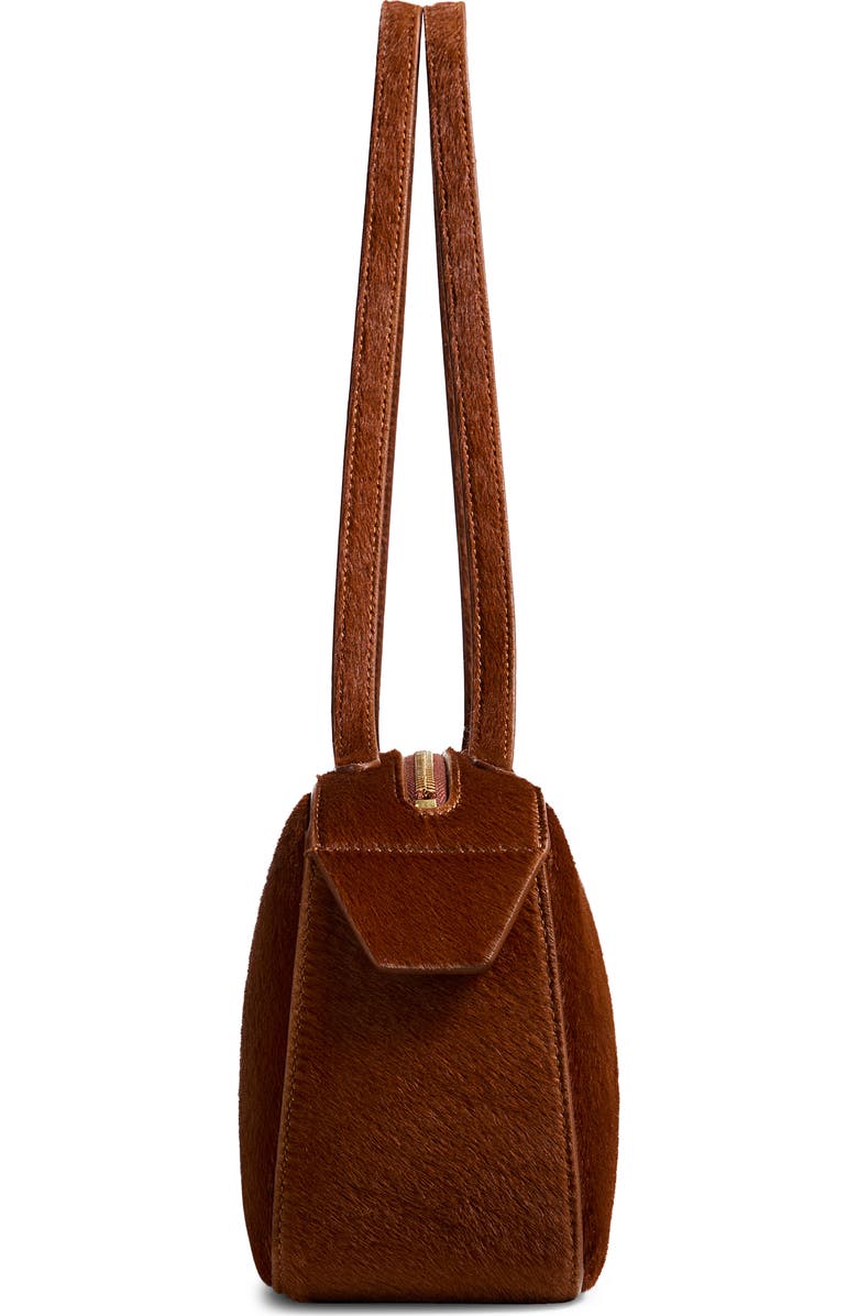 Khaite Simona Genuine Calf Hair Shoulder Bag, Alternate, color, Rust