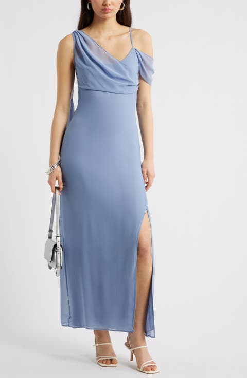 Asymmetric Chiffon Dress