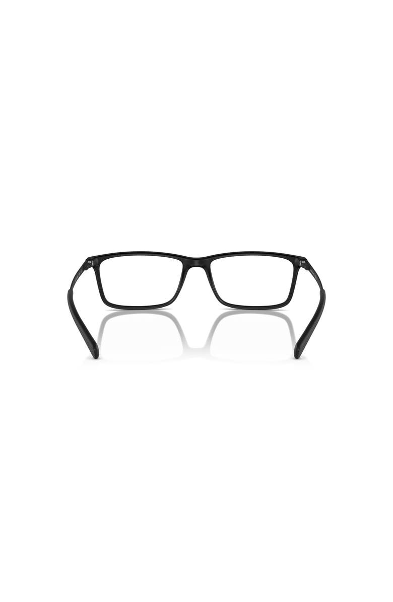 Armani Exchange 55mm Rectangle optical glasses, Alternate, color, Black