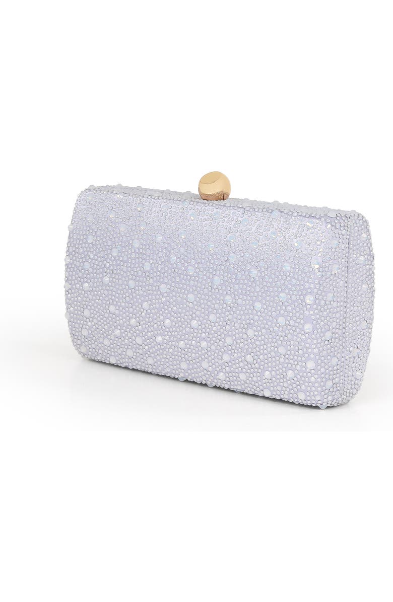 Jewel Badgley Mischka Heather Opal Crystal Minaudiere, Alternate, color, Blue
