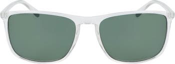 56mm Polarized Square Sunglasses