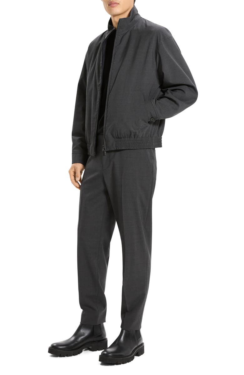 Theory Motion Wool Blend Reversible Jacket, Alternate, color, Charcoal Melange