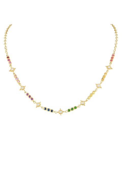 Rainbow Stars Necklace