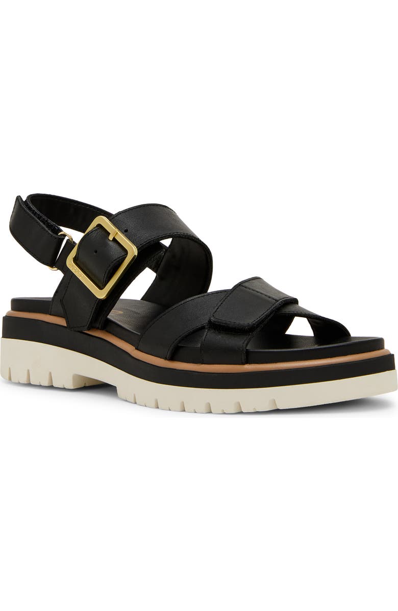Blondo Beau Sandal, Main, color, Black Leather