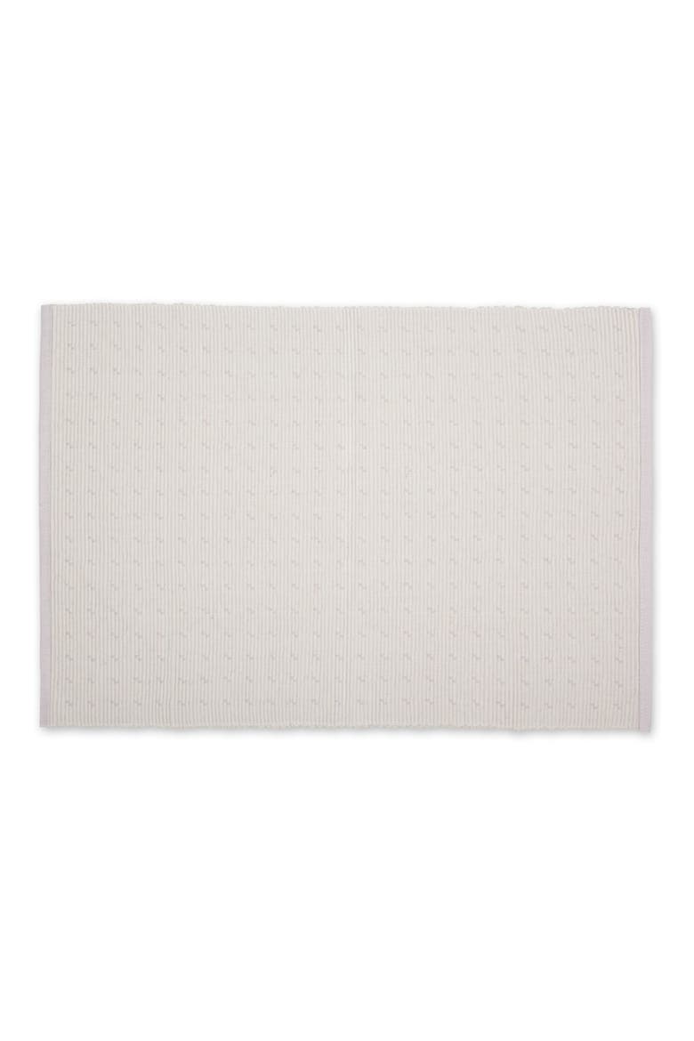 Lavender Fog Dobby Dot Rib Set of 4 Placemats, Alternate, color, PURPLE