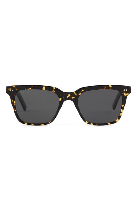 Billie 52mm Polarized Rectangular Sunglasses
