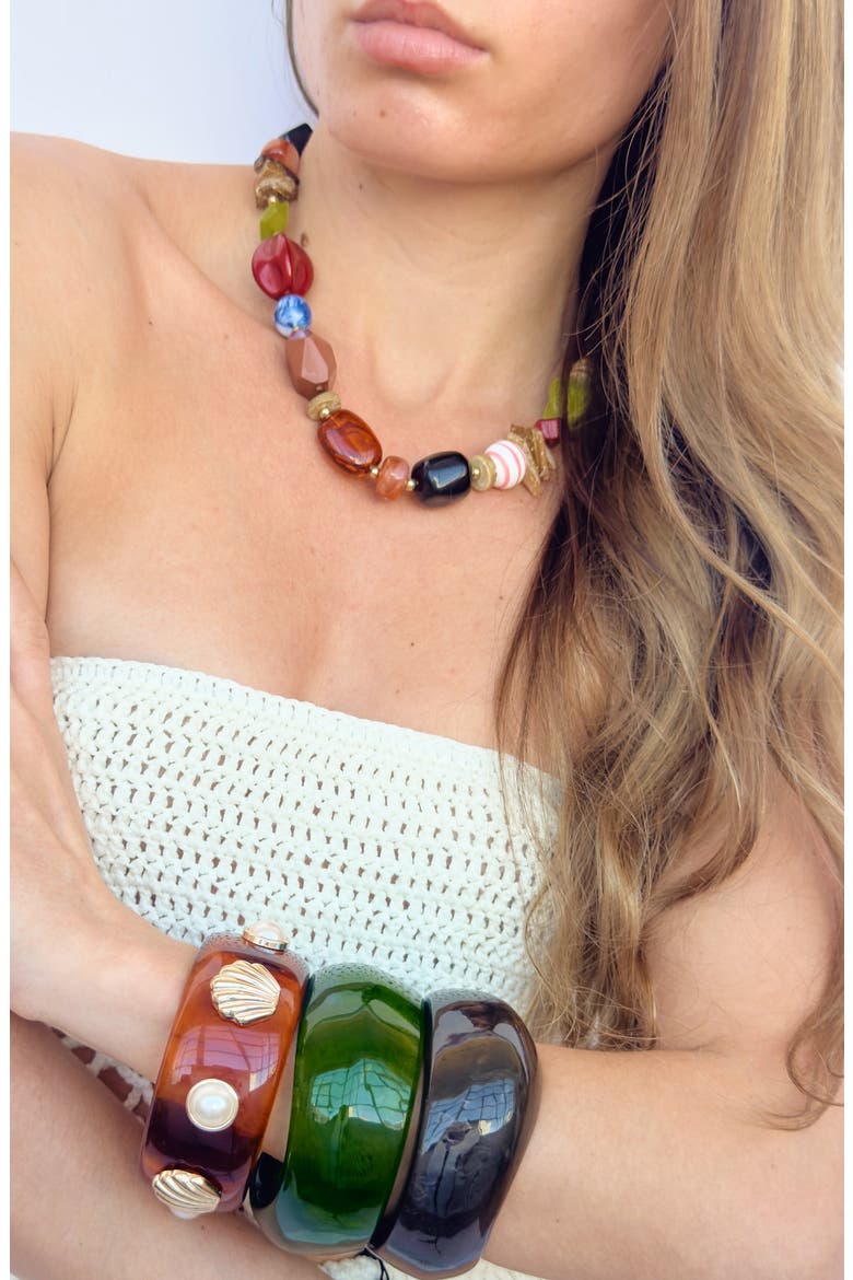 Zoe Beaded Necklace, Alternate, color, MULTI