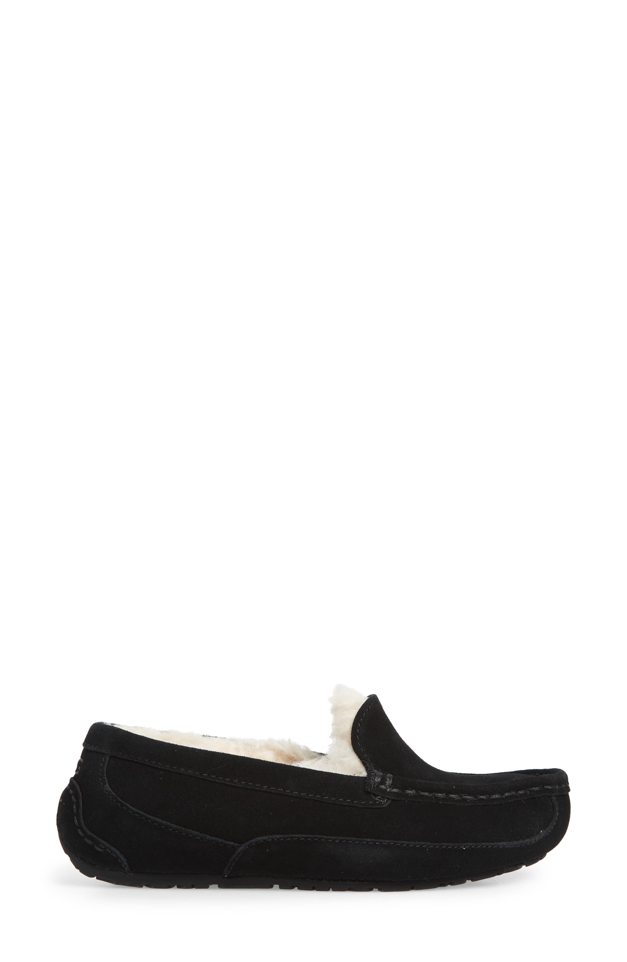 UGG<sup>®</sup> KIds' Ascot Slipper, Alternate, color, Black Suede