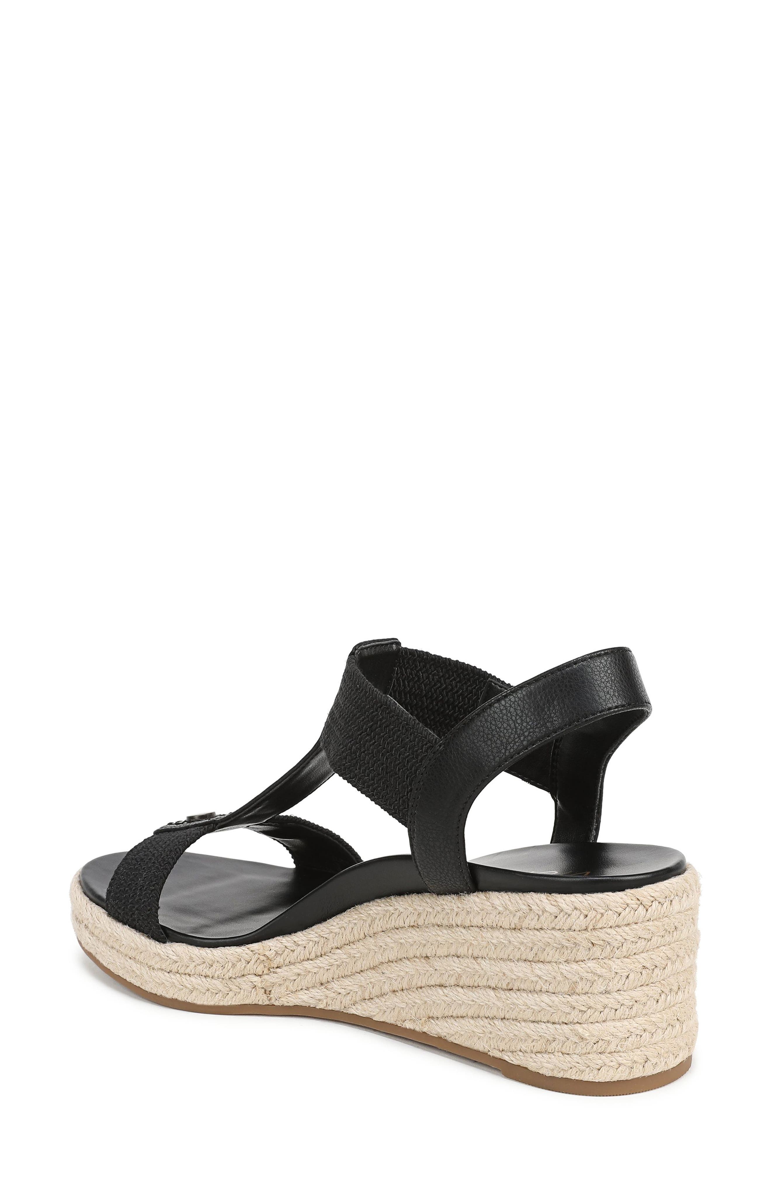 Vionic Calera Wedge Sandal, Alternate, color, Black