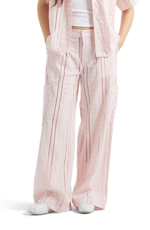 The Mercer Cotton Eyelet Wide Leg Pants