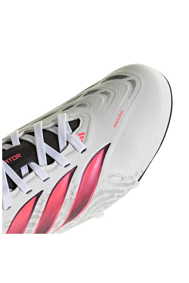 Kids' Predator League FG Soccer Cleat, Alternate, color, WHITE/ TURBO/ BLACK