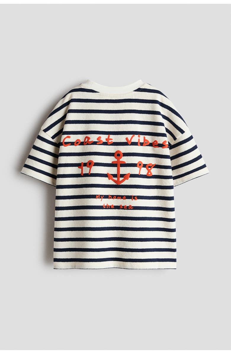 H&M 2-piece Cotton Set, Alternate, color, Navy Blue/Anchor