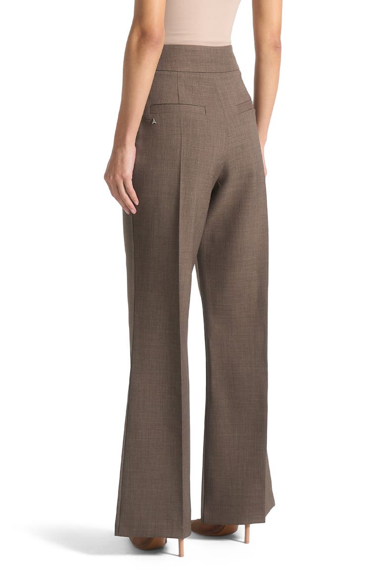Elsa High Waisted Tailored Trousers, Alternate, color, Dark Taupe