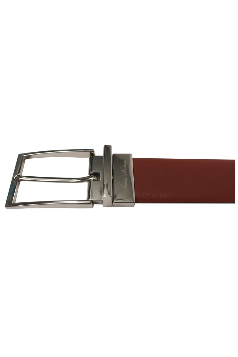 Reversible Nappa Leather Belt, Alternate, color, Cognac/Black
