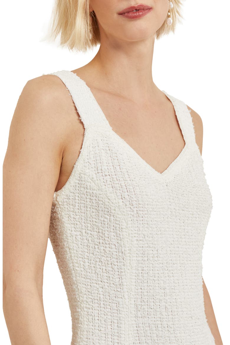 Eyelash Bouclé Sheath Dress, Alternate, color, NEW IVORY