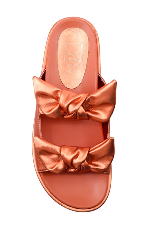 Shushop Kiki Platform Slide Sandal In Orange