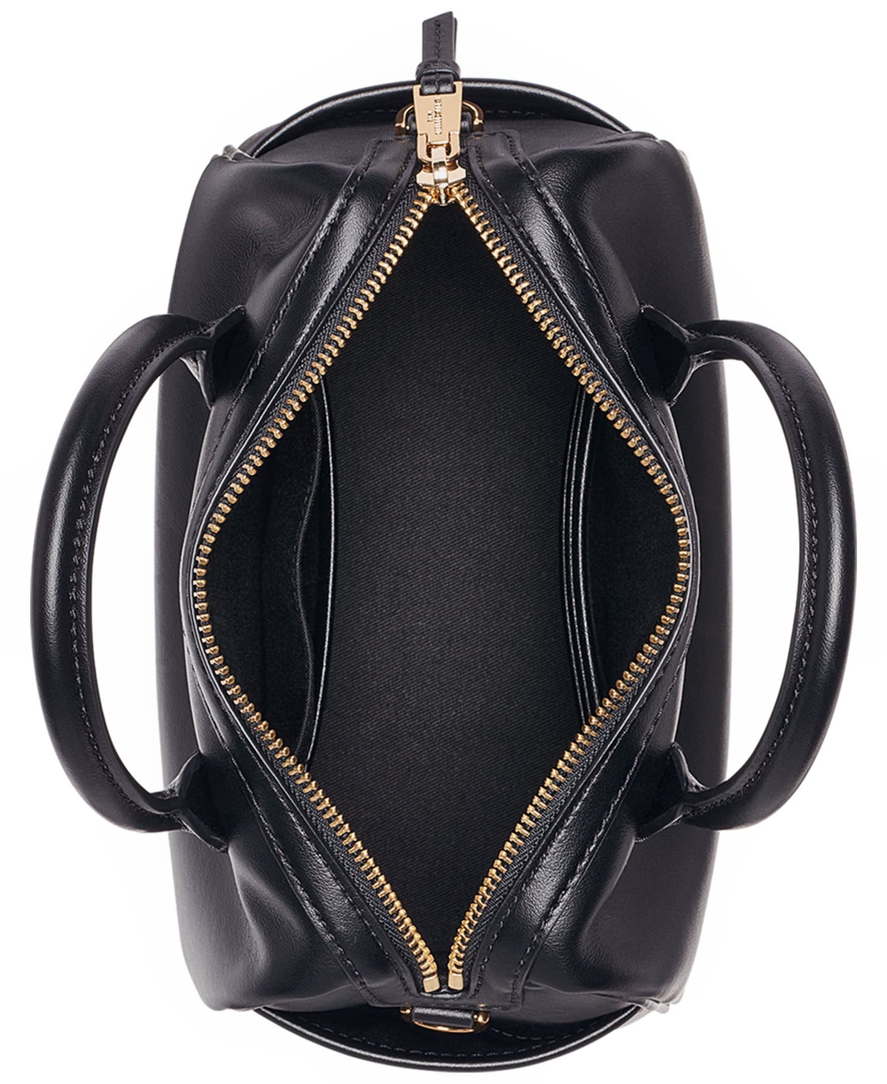 Perette Barrel Crossbody Bag, Alternate, color, Black/Gold