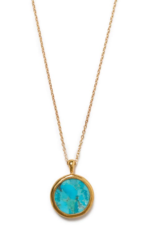 Sardinia Turquoise Pendant Necklace
