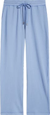 Daniel Buchler Pinstripe Seersucker Pajama Pants