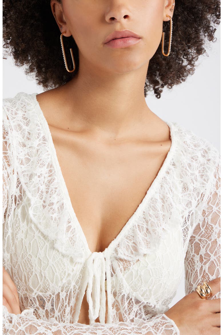 Faux Pearl Rectangle Hoop Earrings, Alternate, color, WHITE- GOLD