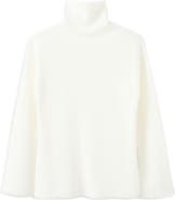 MANGO Bell Sleeve Turtleneck Sweater