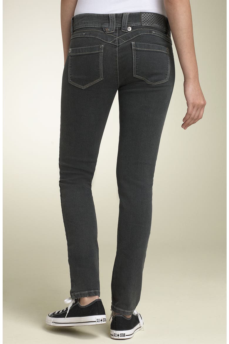 'Pick Me Up' Stretch Denim Leggings, Main, color, DARK GREY