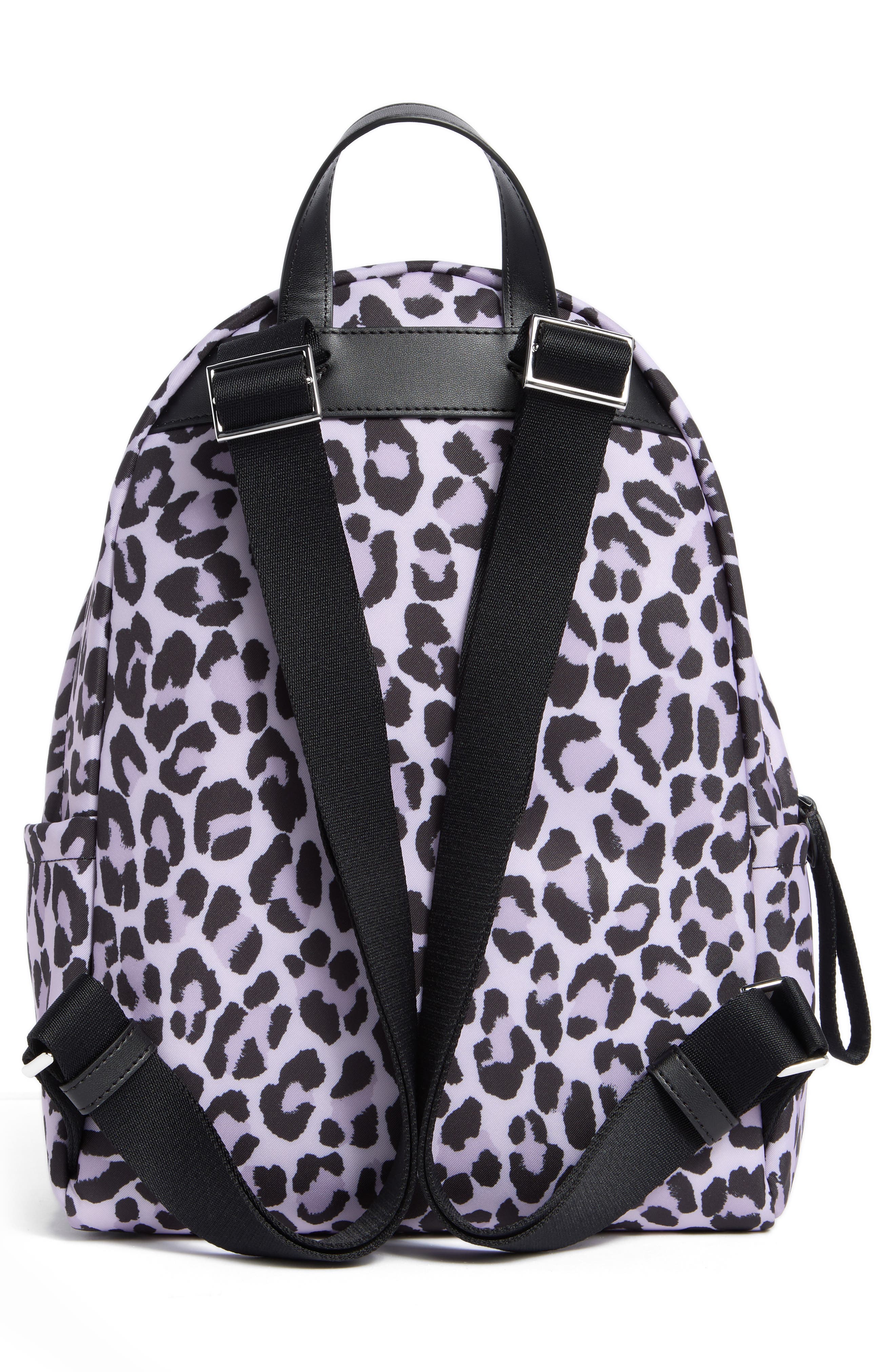 Kate Spade New York chelsea spotted leopard print backpack, Alternate, color, Violet Mist Multi