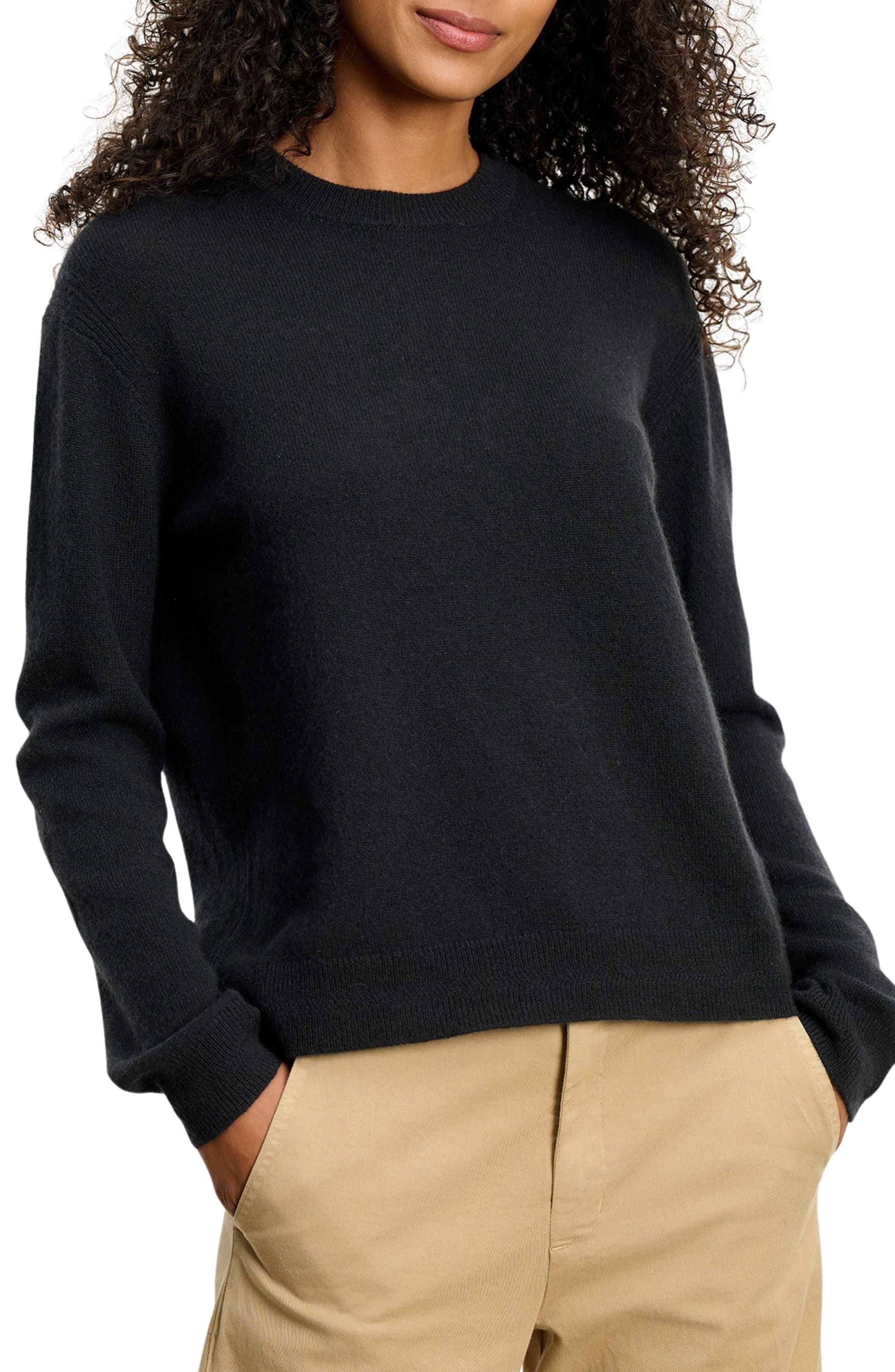 Crystal Cashmere Crewneck Sweater