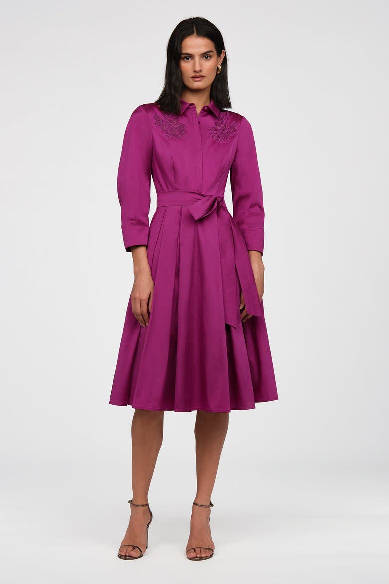 Rosemary Taffeta Shirt Dress, Main, color, Kyoto Dust