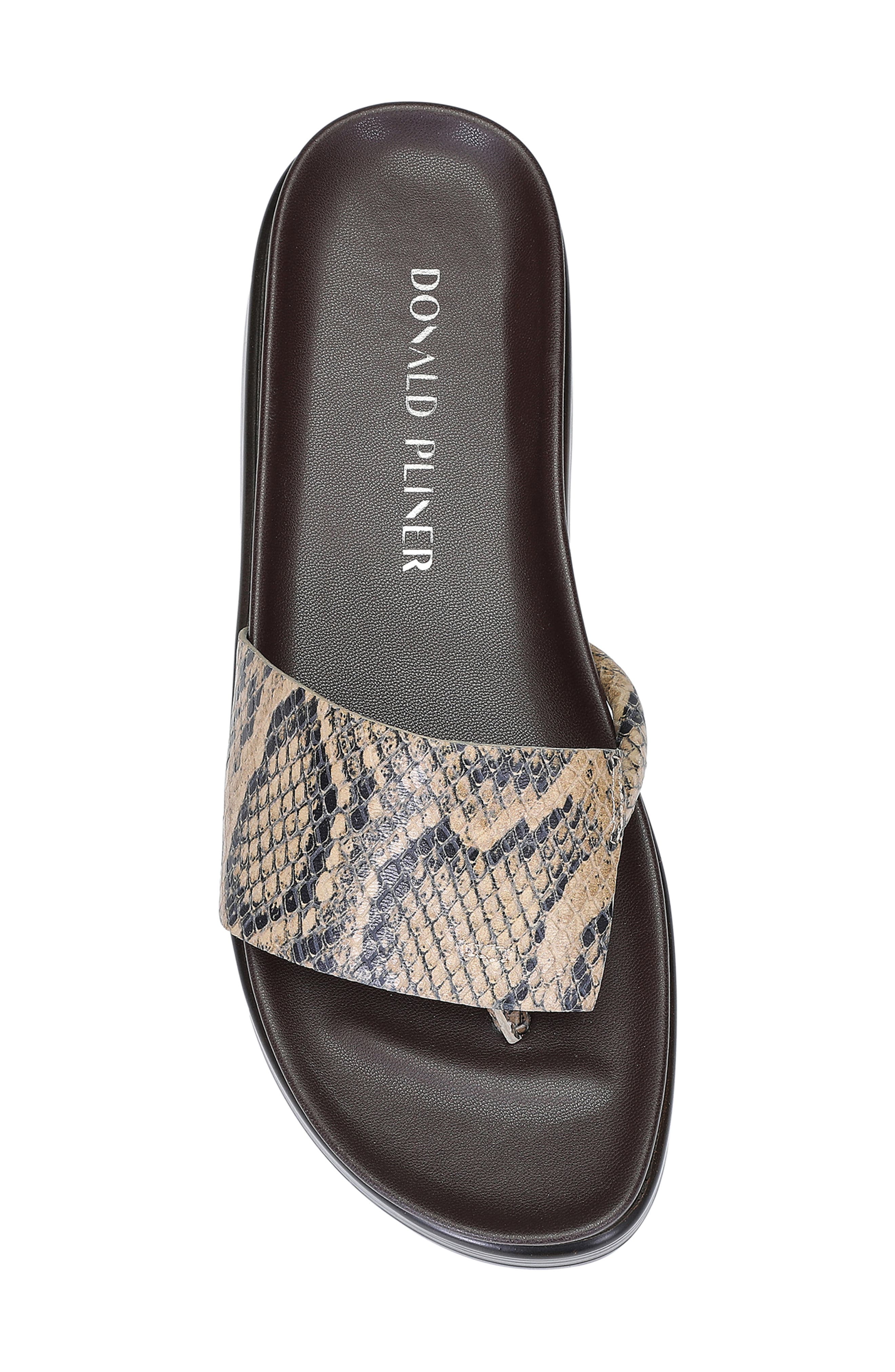 Fifi Wedge Flip Flop, Alternate, color, BEIGE LEATHER