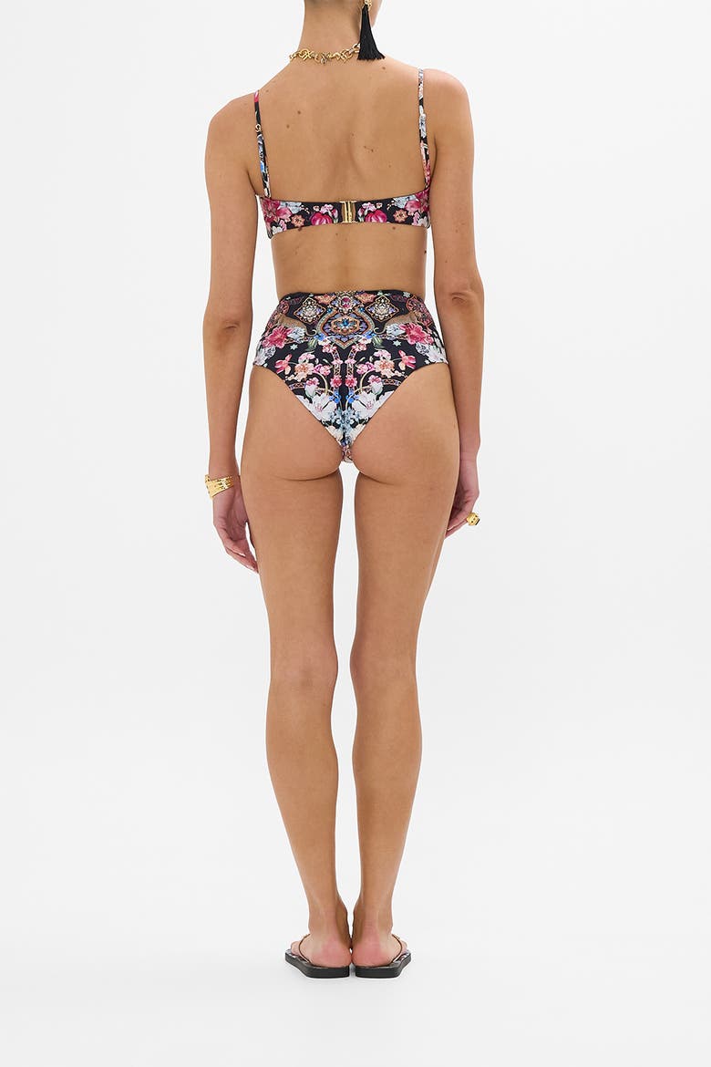 Bandeau With U Ring Front Midnight In Monserrate, Alternate, color, Midnight In Monserrate