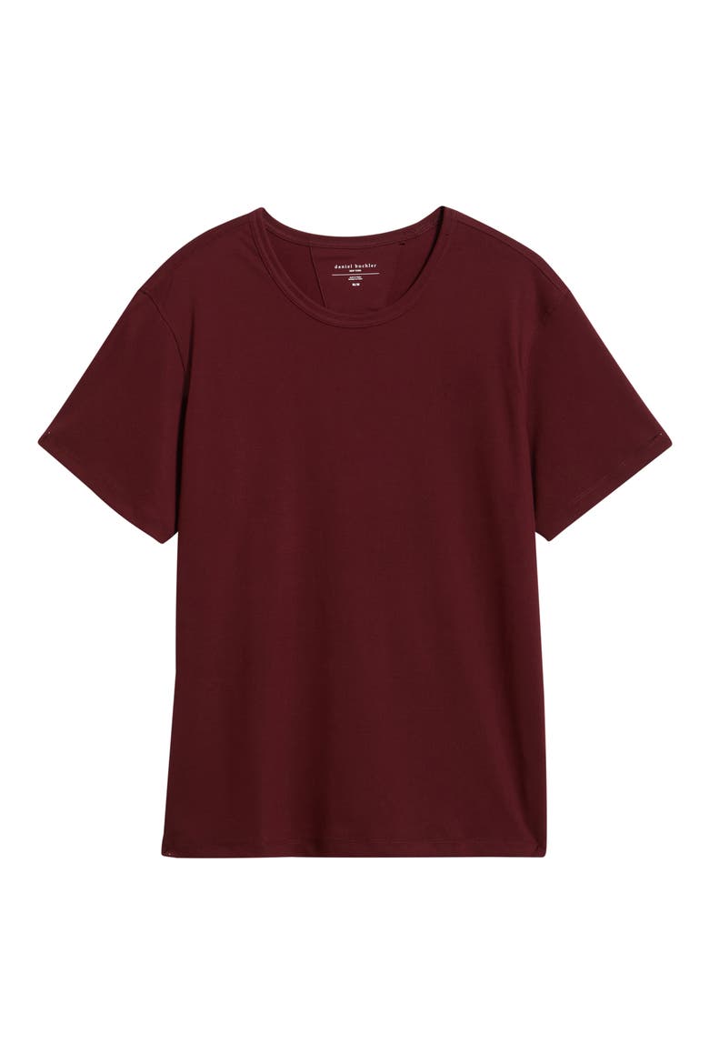 Crewneck T-Shirt, Alternate, color, MERLOT