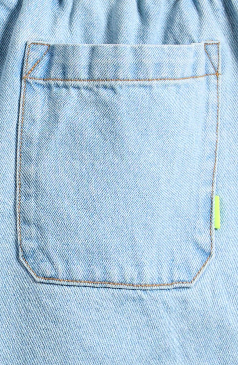 Nike Kids' Cotton Denim Drawstring Shorts, Alternate, color, Light Armory Blue/ Armory Blue