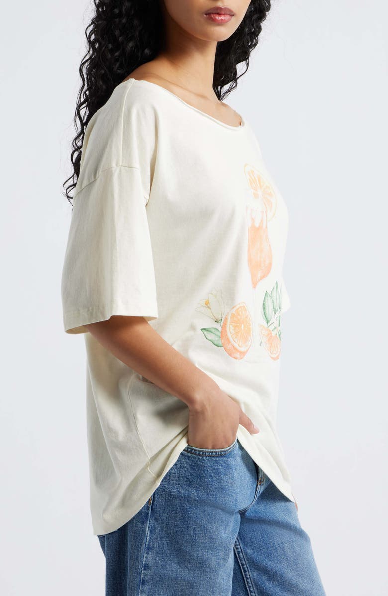 GOLDEN HOUR Aperol Spritz Graphic Cotton T-Shirt, Alternate, color, Marshmallow