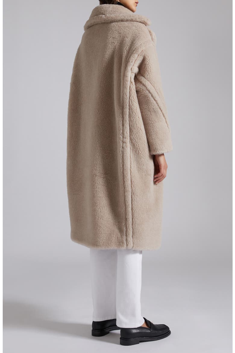 Tedgirl Oversize Double Breasted Alpaca Blend Coat, Alternate, color, BEIGE