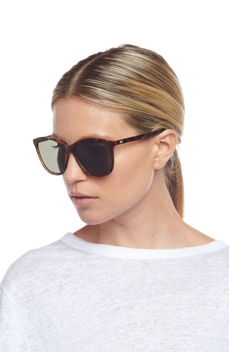 Le Specs Entitlement 57mm Sunglasses, Alternate, color, Milky Tort