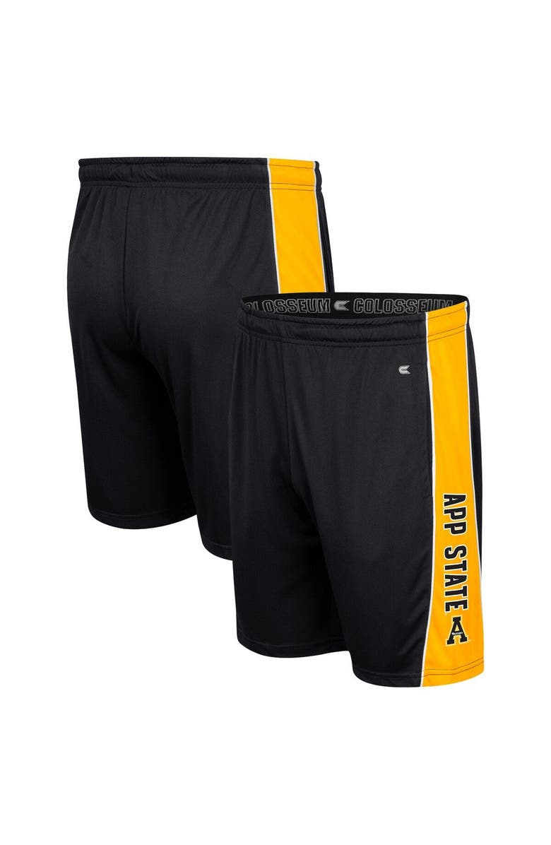 COLOSSEUM Men's Colosseum Black Appalachian State Mountaineers Panel Shorts, Main, color, 