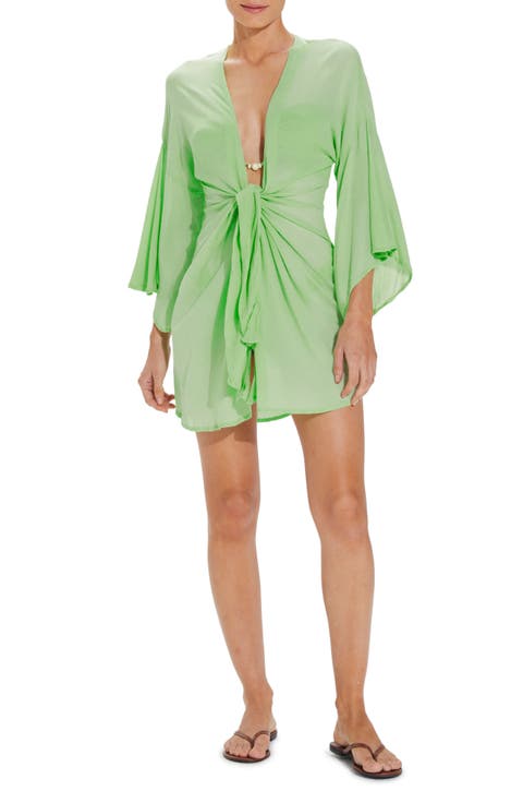 Perola Knot Sheer Cover-Up Romper